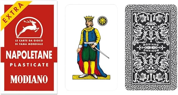 Napoletane 97/25 Modiano Regional Italian Playing Cards. Authentic Italian Deck.