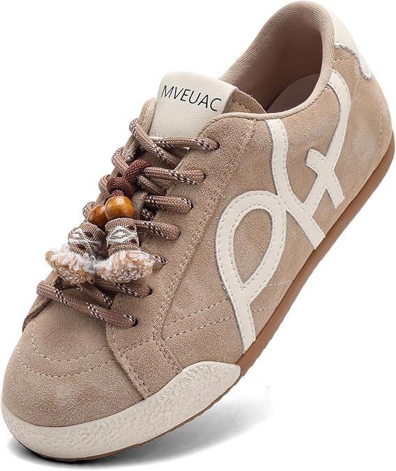Women's Retro Gum Sole Fashion Sneakers,Lightweight Casual Sneakers