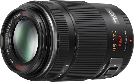 Panasonic LUMIX G X Vario Power Zoom Lens, 45-175MM, F4.0-5.6 ASPH, MIRRORLESS Micro Four Thirds, Optical I.S, H-PS45175K (USA Black)