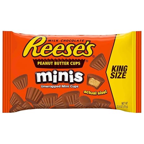Reese's REESE'S King Size Peanut Butter Cups Minis, 2.5 Ounce (110056751)
