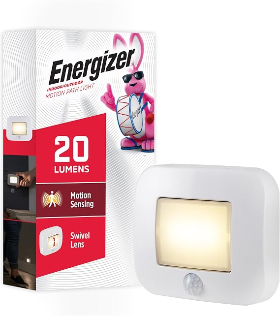Energizer Motion Sensor Path Light, Battery Powered, 20 Lumens