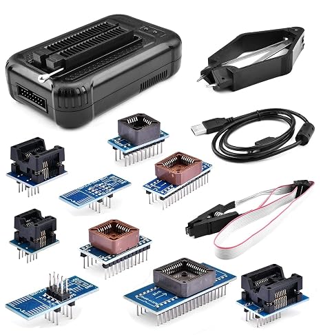 T48 TL866-3G Programmer,TL866II Upgrade Programmer Support 31000+ ICS for SPI/NAND/EMMC/EMCP/Flash/MCU/Tester/TL866CS TL866II Plus +(12 Parts)