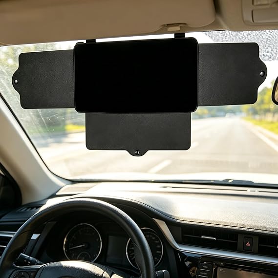 Car Sun Visor Extender, Anti-Glare Polarized Sun Shade, Adjustable Universal Car Accessory (1)