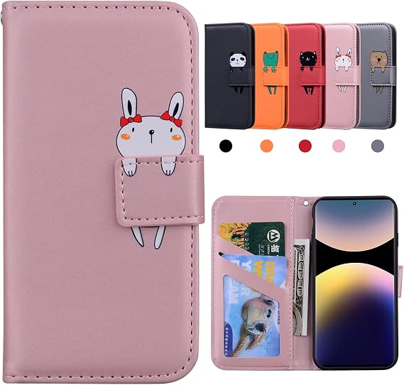 Compatible Xiaomi Redmi Note 14 Pro 4G Case, Flip Wallet Case, Cute Redmi Note 14 Pro 4G Wallet Case with Card Slot, Wallet-style, Card Holder, Stand Function, Redmi Note 14 Pro 4G Smartphone