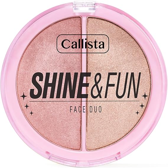 Callista Shine & Fun Face Duo 130 Shine Squad Blush & Illuminator Palette