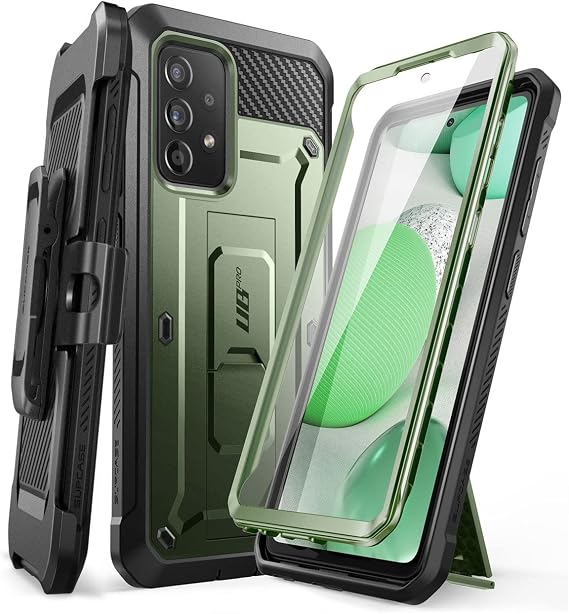 SUPCASE Unicorn Beetle Pro Series Case for Samsung Galaxy A53 5G (2022), Full-Body Rugged Belt-Clip & Kickstand Case with Built-in Screen Protector (Guldan)