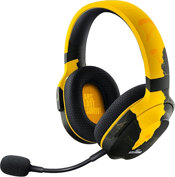 PUBG: BATTLEGROUNDS Gaming Headset Razer Barracuda X PUBG: BATTLEGROUNDS Edition Bluetooth Compatible Version 2.4GHz/Bluetooth Connection Wireless Headset TriForce 40mm Drivers Detachable Microphone