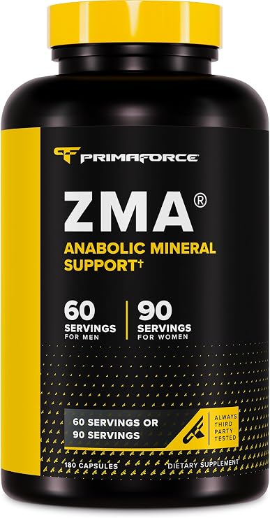 Primaforce ZMA Dietary Supplement, 180 Capsules