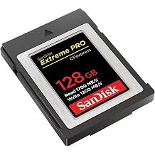 SanDisk Extreme PRO Cfexpress Card Type B, 128GB, Up To 1700MB/S, for RAW 4K Video SDCFE-128G-GN4IN
