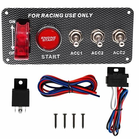 12V Ignition Switch Panel for Race Car Ignition Starter Switches