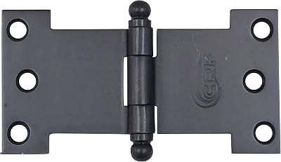 Parliament Hinges for Doors, Shutters, or Windows, 4 58 Inch x 2.5 Inch, 2 Pack Oil Rubbed Bronze