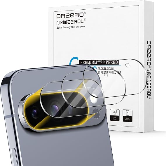 Orzero (3 Pack Camera Lens Protector Compatible for Google Pixel 10 Pro (Not for XL Model), Protector de Camera Case Friendly Tempered Glass 9H High Definition Microphone Cutout Anti-Scratch