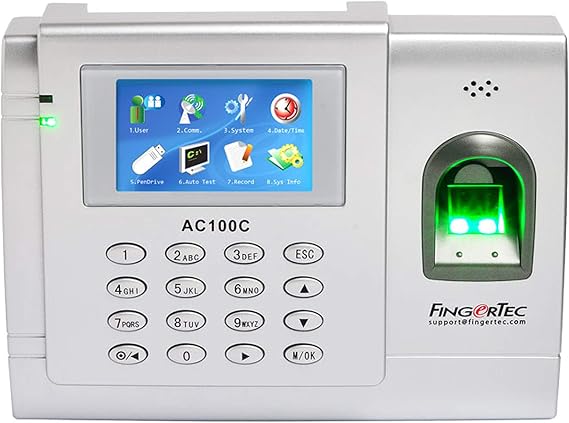 Full Color Biometric Time Attendance System for 3000 Fingerprints - Fingertec AC-100C