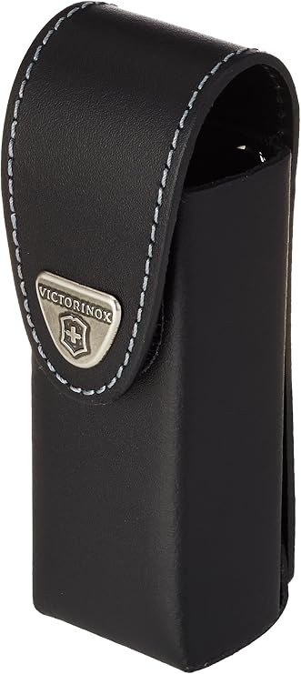 Victorinox Leather Belt Pouch for Swiss Army Knife, Black, 120 mm