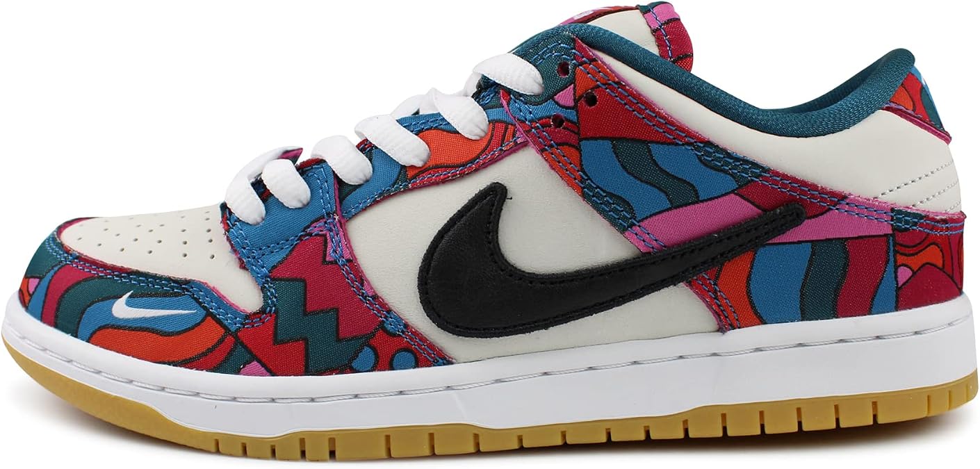 Nike Mens Dunk Low SB DH7695 600 Parra - Abstract Art - Size