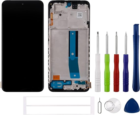 New TFT Digital Display Compatible with Redmi Note 11 (Black with Frame) 2201117TG, 2201117TI, 2201117TY, 2201117TL LCD Display Touch Screen Digitizer Assembly Replacement + Tools