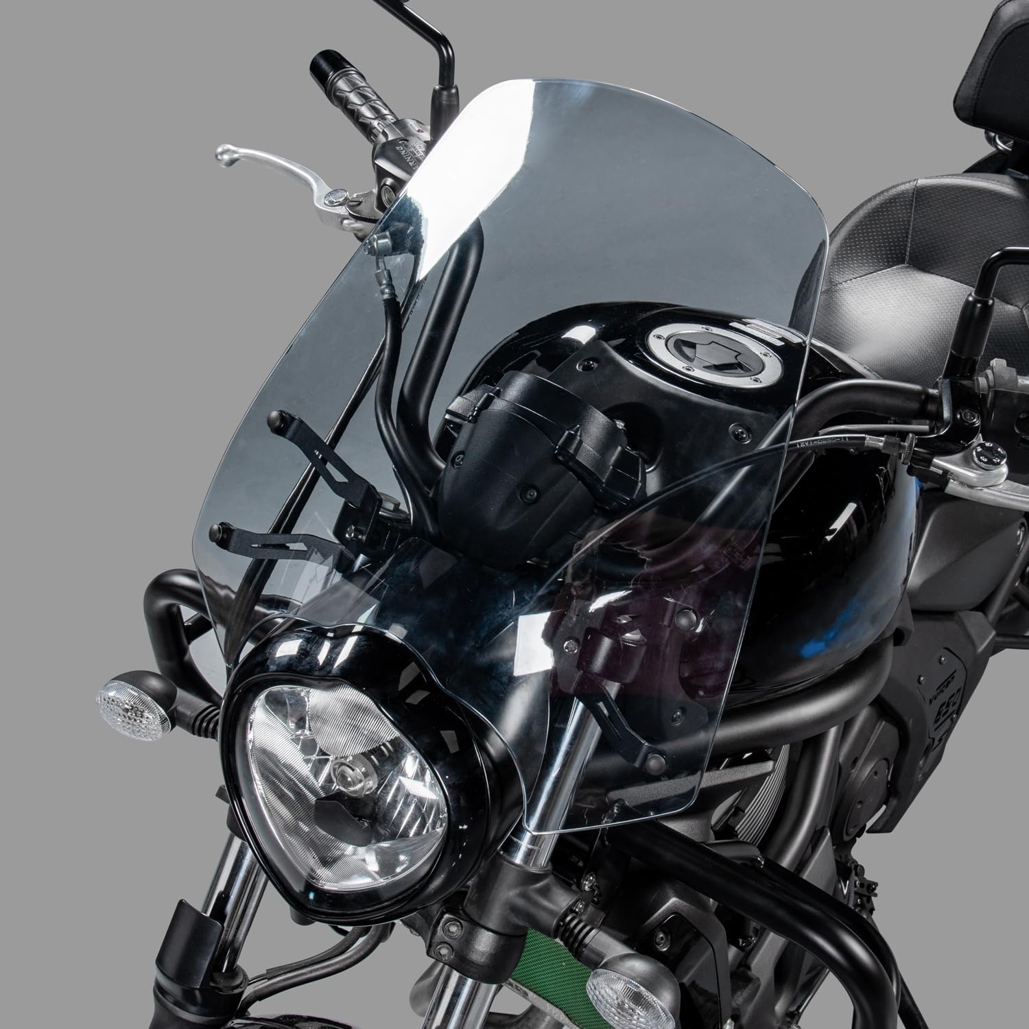Motorcycle Large Windshield Windscreen Airflow Wind Deflector Front Fairing Pare-brise Protector for Ka.wasaki Vulcan VN S 650 VN650 EN650 2015 2016 2017 2018 2019 2020 2021 2022 2023 2024Clear