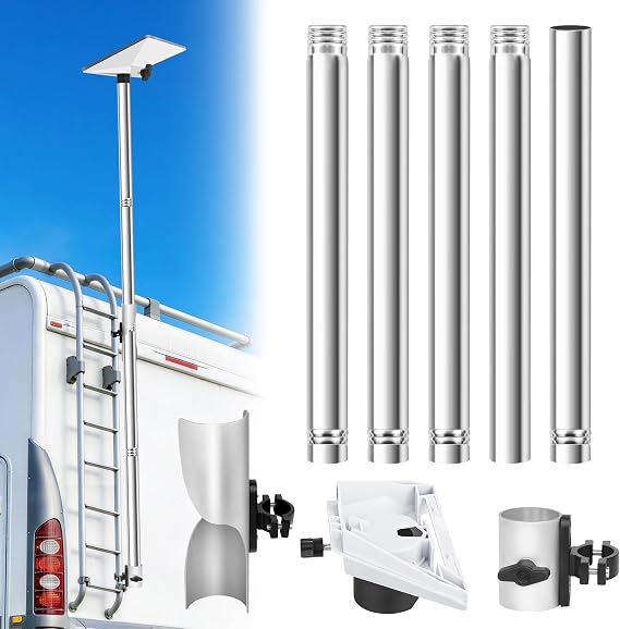 for Starlink Mini Camper Mount, Adjustable RV Ladder Pole Mount (for Mini)