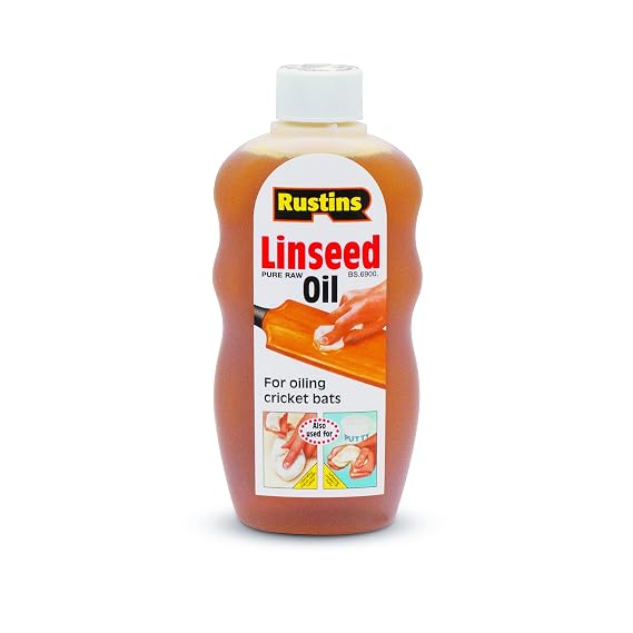 Rustins Pure Natural Raw Linseed Oil 300ml | 10.1 Fl. Oz.