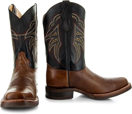 Soto Boots Mens Square Toe Cowboy Boots H4002