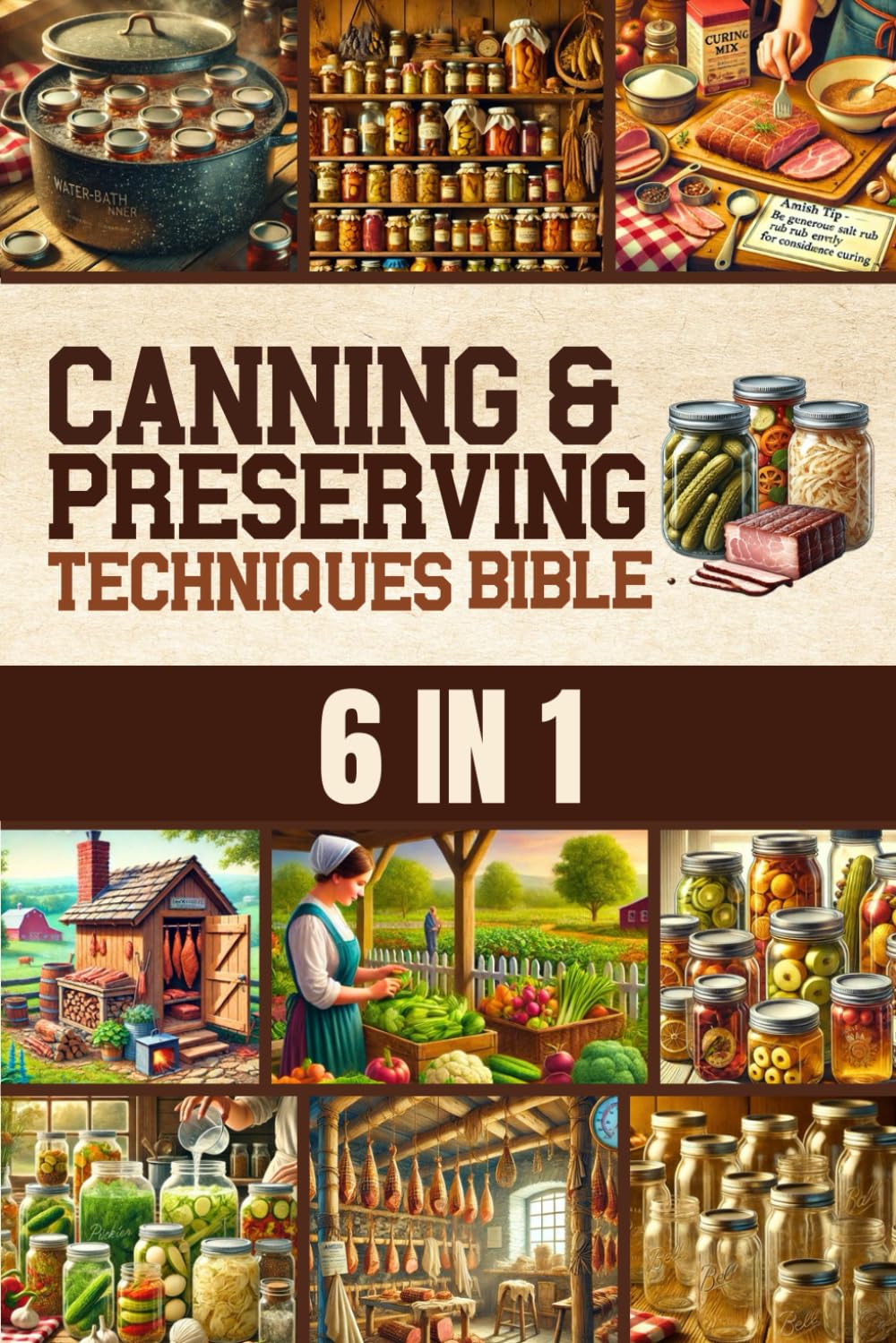 Canning & Preserving Techniques Bible: The Timeless Guide Passed Down Through Generations to Safely Preserve Foods at Home | Canning, Pickling, Smoking, Curing, Fermenting, Drying & Root Cellaring Paperback – March 31, 2025