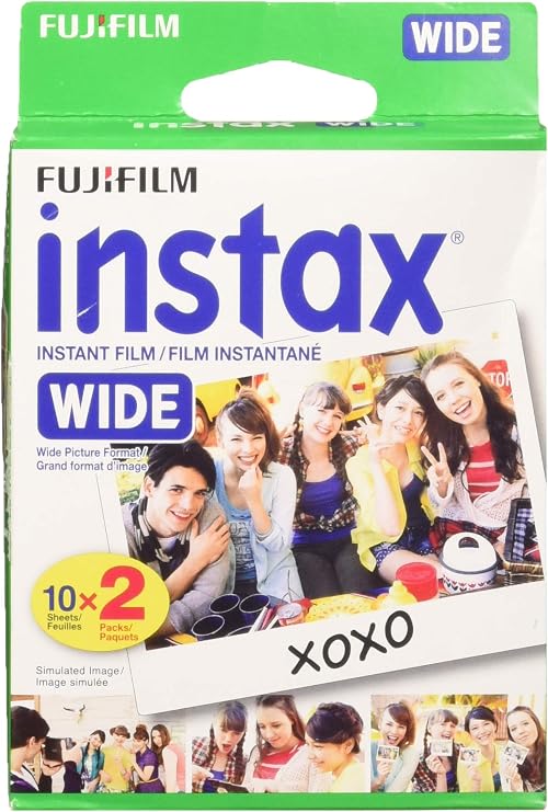Fujifilm Wide Instant Color Film Instax for 200/210 Cameras - 2 Twin Packs - 40 P.