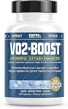 Natural Endurance and Oxygen Supplement to Help VO2 max w/Rhodiola Rosea, B12, and Alpha Lipoic Acid 120 Capsules 30 Day Supply
