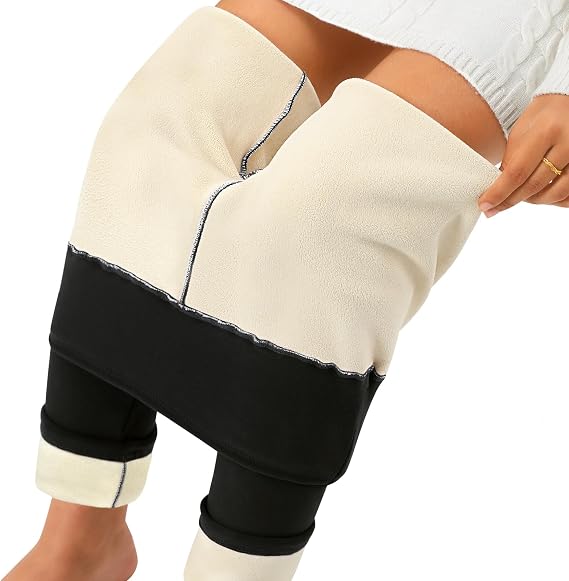 HEEKPEK Fleece Lined Leggings Women - Thick Winter Thermal Warm Pants