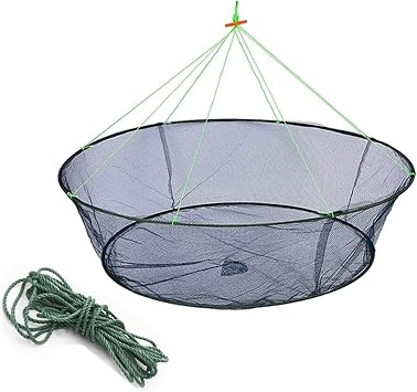 Foldable Fishing Net Hand Casting Cage Crab Net for Fish Shrimp Minnow Crayfish Crab