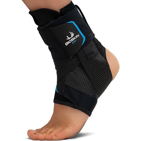 BioSkin No-Lace Ankle Brace for Sprained Ankle & Pickleball APX