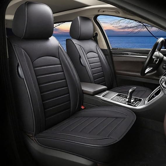 Universal Fit 2 Seater Car Seat Covers Full Set for Kia Ceed Optima Picanto -2015 Proceed Rio Sorento Soul Sportage Stinger Stonic Wrangler, Abrasion Resistant Breathable, Airbag Compatible