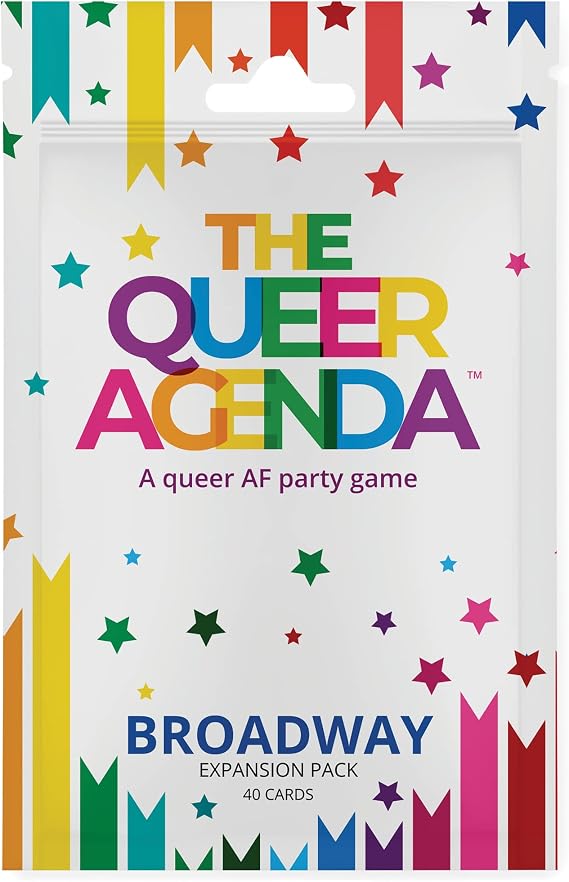 FITZ The Queer Agenda: Broadway Expansion Pack - Fitz Games, 40 Cards, A Queer AF Party Game, LGBTQ+, Gay Card Game, Give The Funniest Answer to The Question, 4-10 Players, Adults Ages 18+