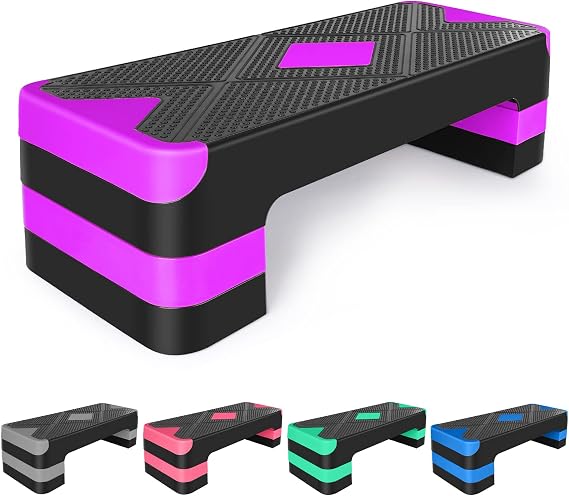 27" Aerobic Exercise Step Platform Adjustable Stepper