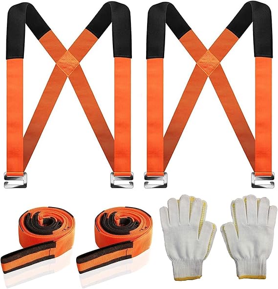 2 Pcs Lifting Straps for Movers, Load Capacity 150kg Moving Straps