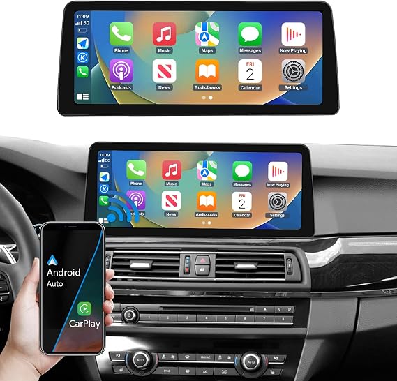 Road Top 12.3" CarPlay Screen for BMW 5 Series F10/F11 NBT (2012-2016)