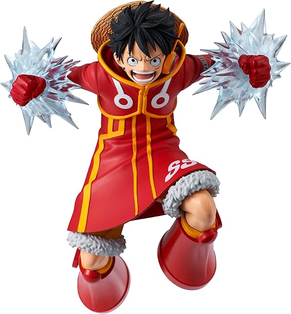 Banpresto One Piece Statue Monkey D Luffy Egghead Battle Recording Collection - Multicolor - 14 cm