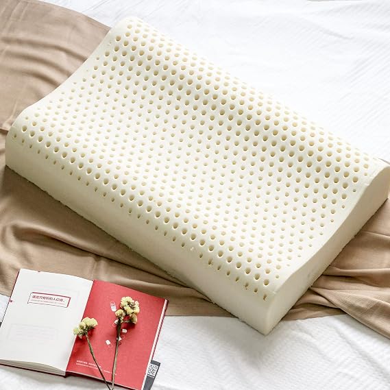Talatex Ergonomic Latex Pillow for Neck & Shoulder Pain Relief | Adjustable Natural Dunlop Design | Medium Firm Support | Breathable & Washable Cover | Perfect Sleep Gift