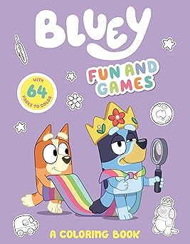 Bluey Fun and Games A Coloring Book