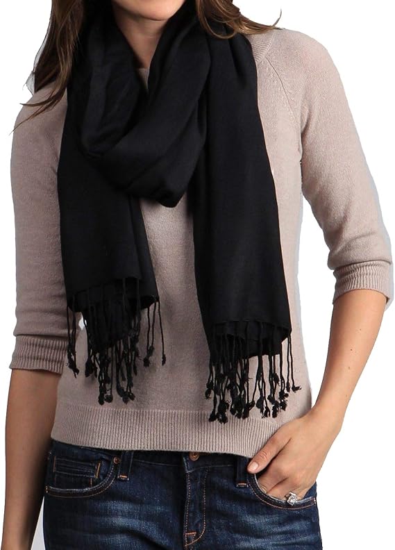 Womens Faux Pashmina Shawl-Fancy shawl-Bridal Scarf-Evening Stole-Travel Wedding Wear-Light weight Shawl