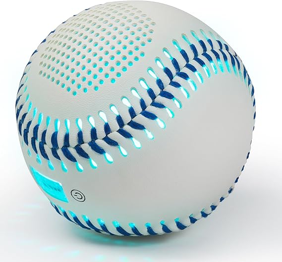 Glow Baseball Bluetooth Speaker,Portable Sports Gift for Fans, Waterproof Outdoor Speaker with Party Lights.