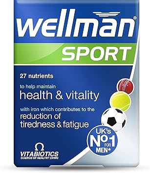 Wellman Sport Multivitamin Tablets for Men, 30 Tablets Pack of 1