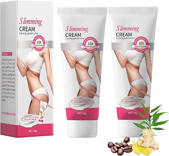 Slimming Cream For Sculpting And Firming In Delicate Skin - 50g White Tube Contouring Gel With Hydrating Formula For Waist, Abdomen, Thighs And Arms, Sculpting Cream For Women, Skin Tightening Gel