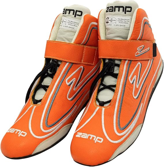 Zamp ZR-50 SFI 3.3/5 Race Shoe Neon ORG Size 10