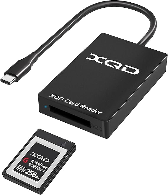 USB C XQD Card Reader 5Gbps - Type-C XQD Memory Card Reader Adapter Super Speed Support G/M Series USB Mark XQD, Lexar 2933x/1400x USB Mark XQD-Card for Android/Windows/Mac OS/Linux/iPhone 17 16 15