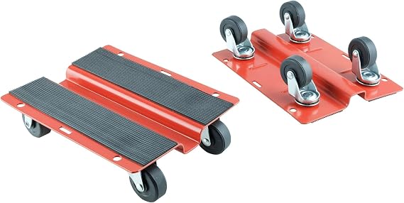 Utility Dolly Kit of Pair 8 inch x 10 inch Steel Dollies, Snowmobile Dolly,Material Mover KF2018