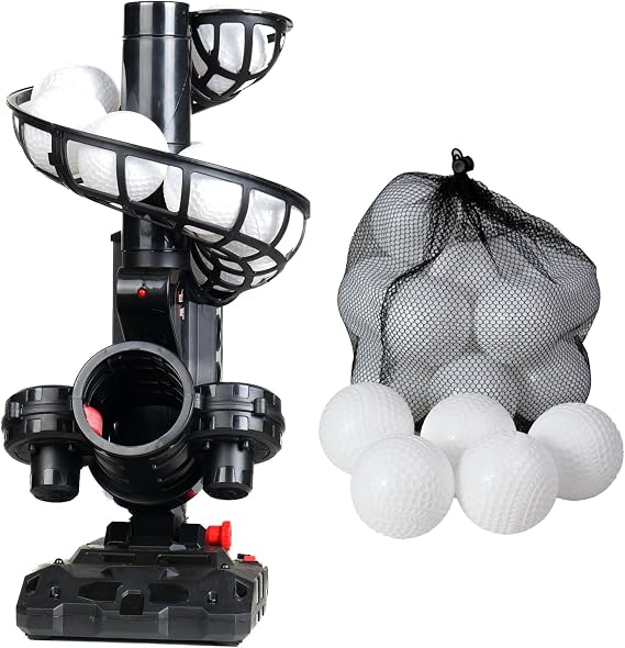 Furlihong 388BH Baseball Pitching Machine and 9-Inch Training Balls