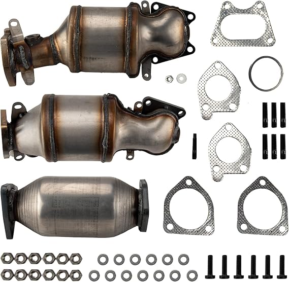 Catalytic Converter, Catalytic Converter Set Front Left Right &Rear Compatible with Odyssey 3.5L 2005-2007