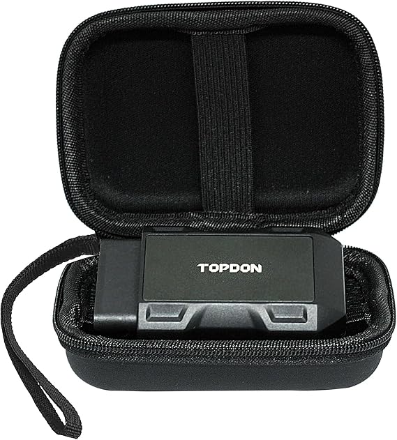 Topdon case,USB Cables,Compatible with Topscan/Carpal/XTOOL A30M (Bag Only) | Easy carry,Waterproof, oil-proof, snow-proof, and mud-proof,Scanner case,Key Bag, Storage Holder Box for USB Cables
