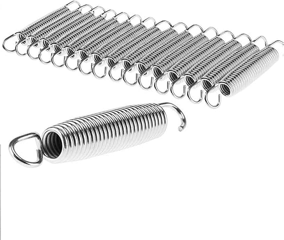 Y.H BLISSHAVEN Trampoline Springs for 8ft/10ft/12ft/14ft/15ft/16ft 5.5" Galvanised Steel Replacement Bounce Springs with Rust Proof Fitness Trampoline Spring Pull Tool Included