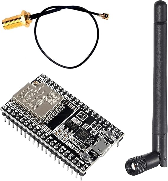 1 Pack ESP32-WROOM-32U ESP32 DevKitC V4 with Antenna Kit